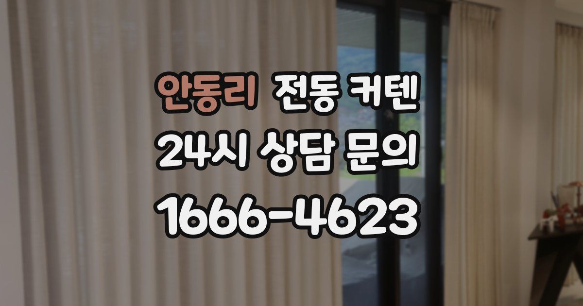 안동리 전동 커텐