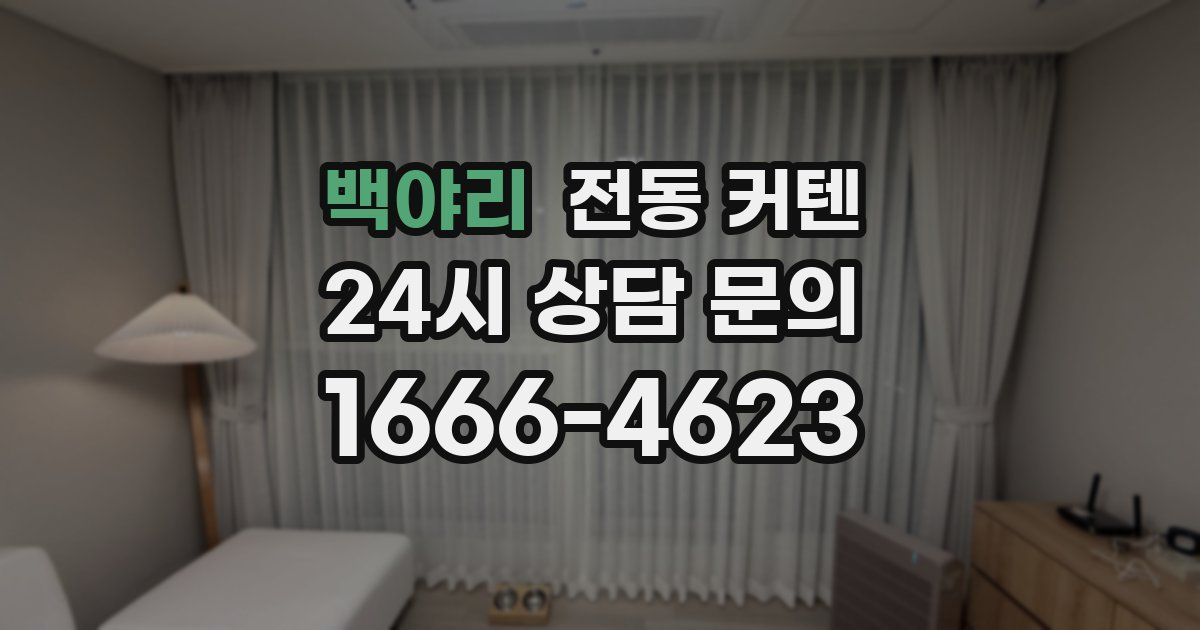 백야리 전동 커텐
