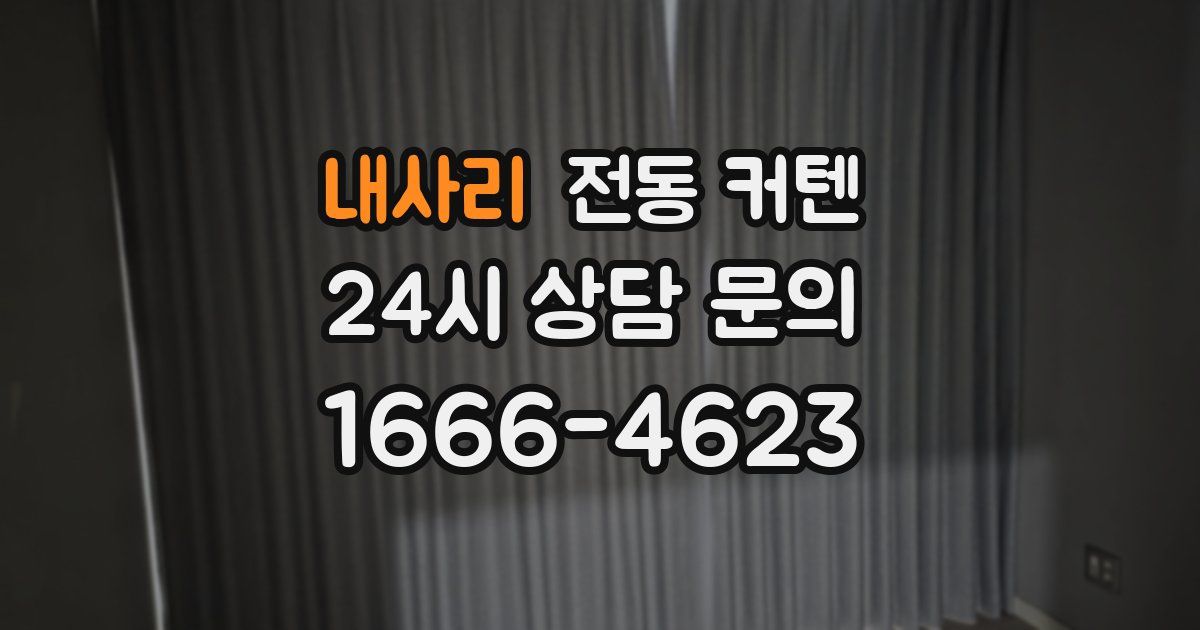 내사리 전동 커텐