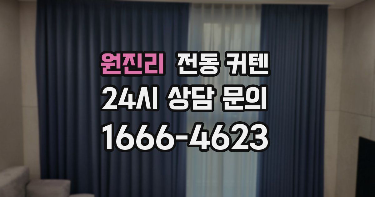 원진리 전동 커텐