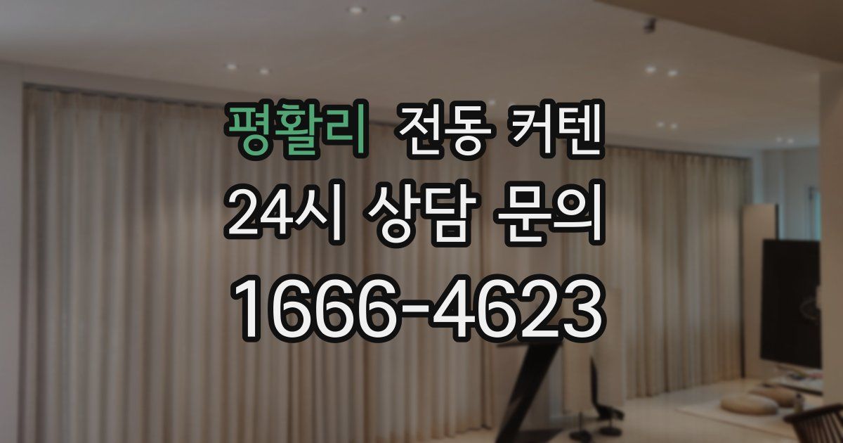 평활리 전동 커텐