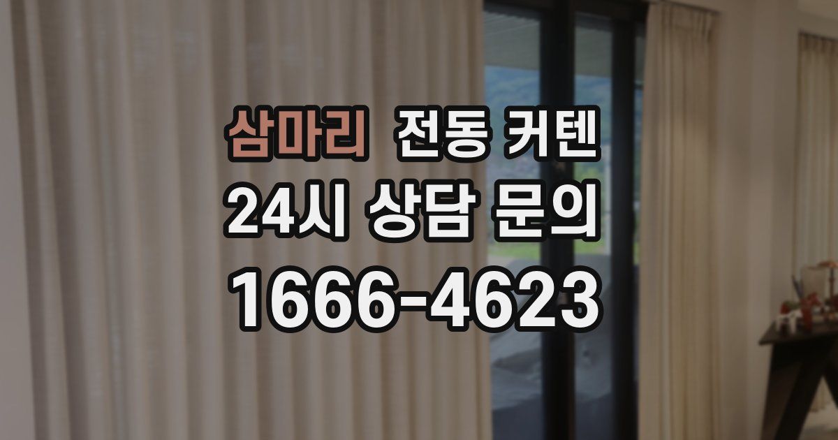 삼마리 전동 커텐