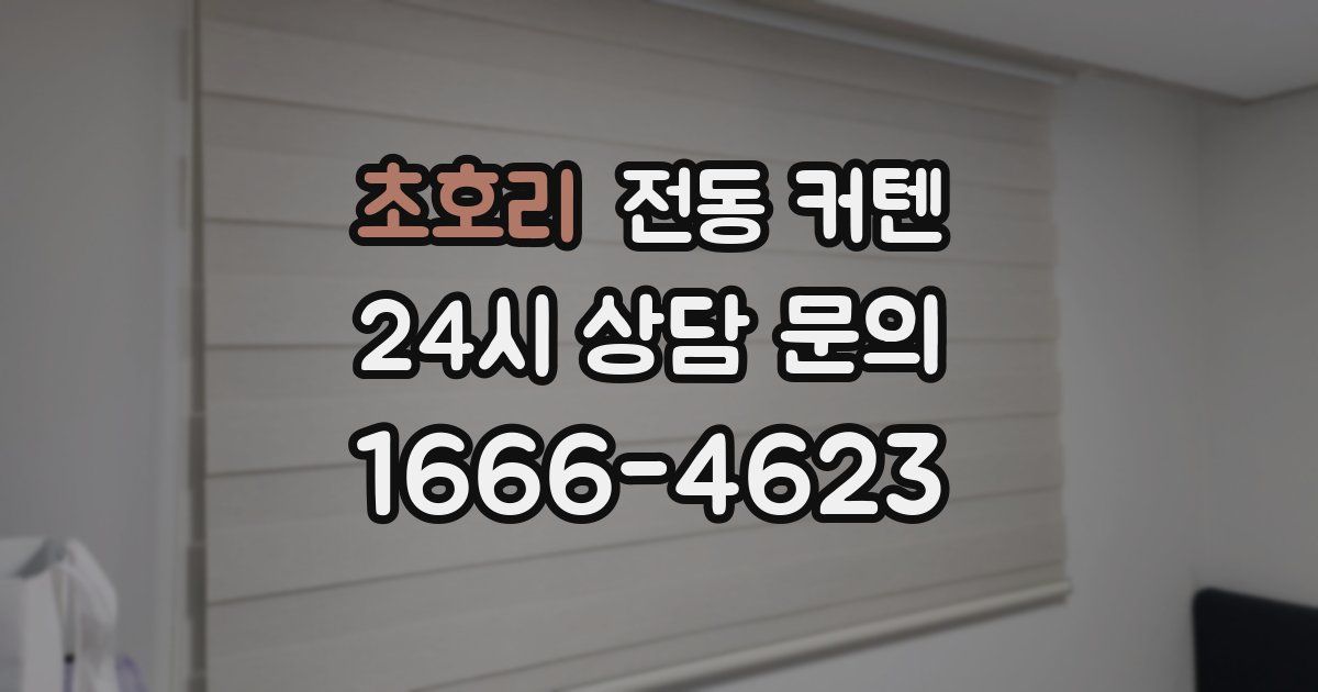 초호리 전동 커텐