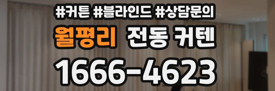 월평리 전동 커텐