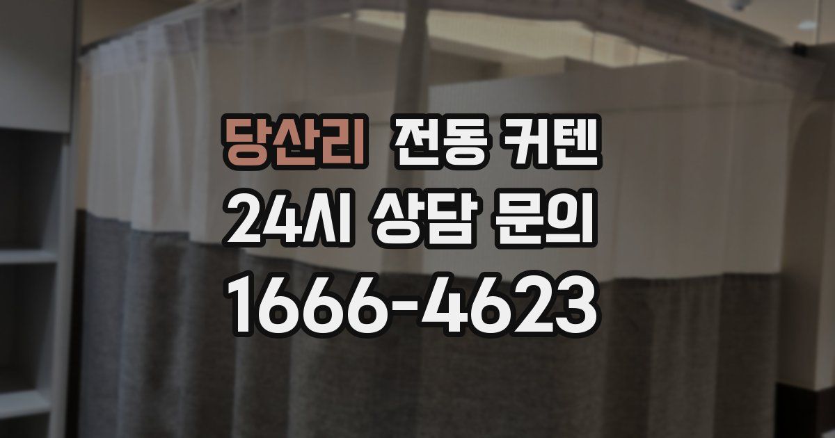 당산리 전동 커텐