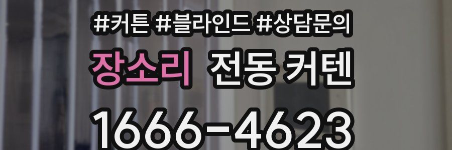장소리 전동 커텐