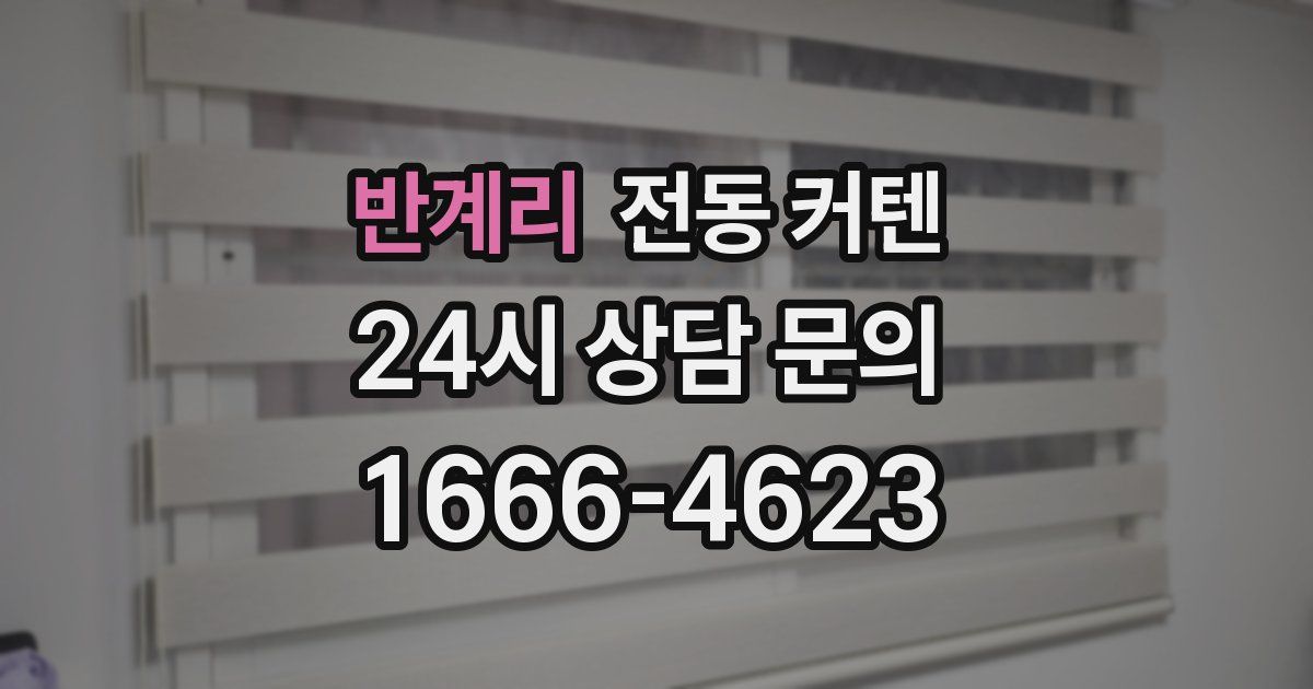 반계리 전동 커텐