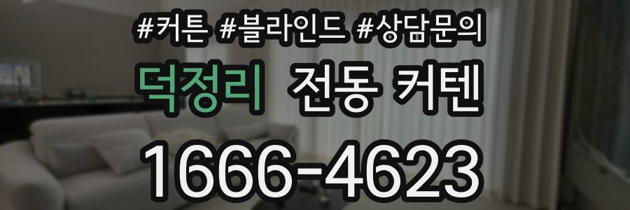 덕정리 전동 커텐