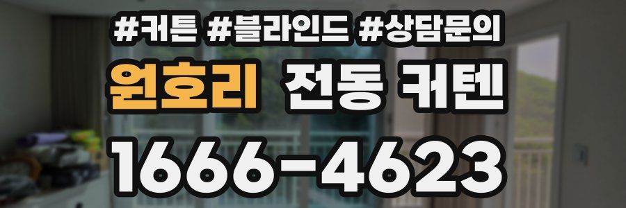 원호리 전동 커텐