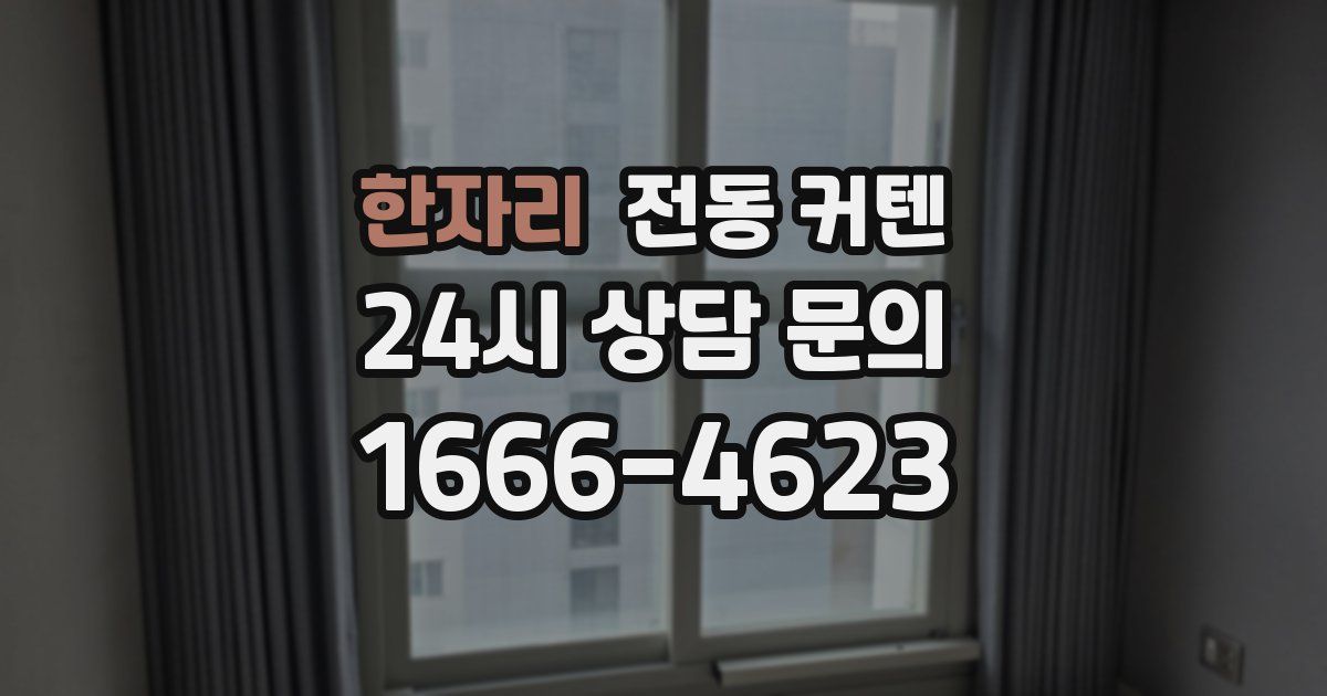 한자리 전동 커텐