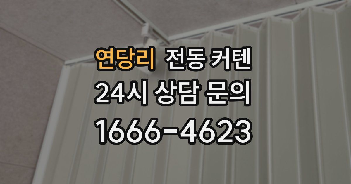연당리 전동 커텐
