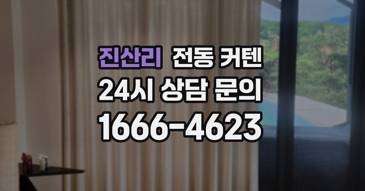 진산리 전동 커텐