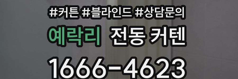 예락리 전동 커텐