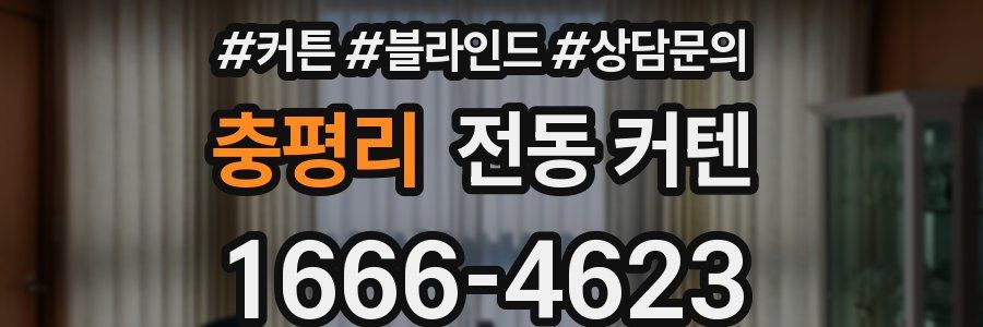 충평리 전동 커텐