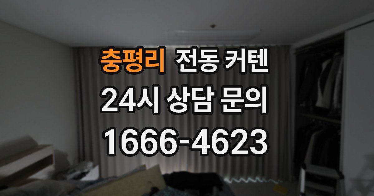 충평리 전동 커텐