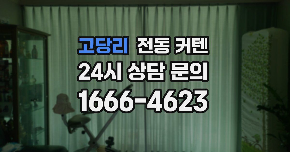 고당리 전동 커텐