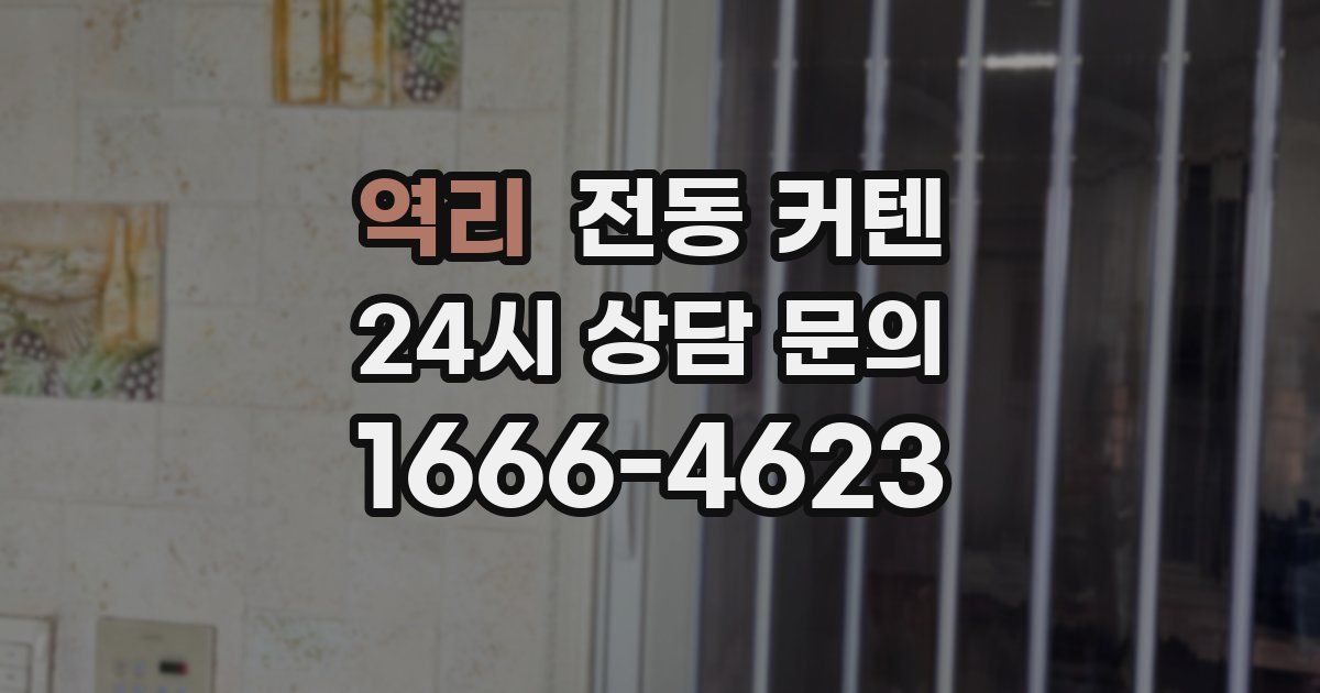 역리 전동 커텐