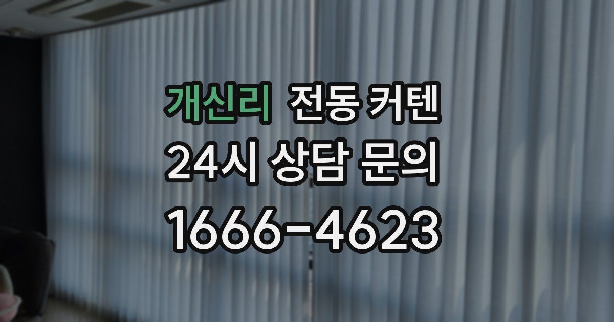 개신리 전동 커텐