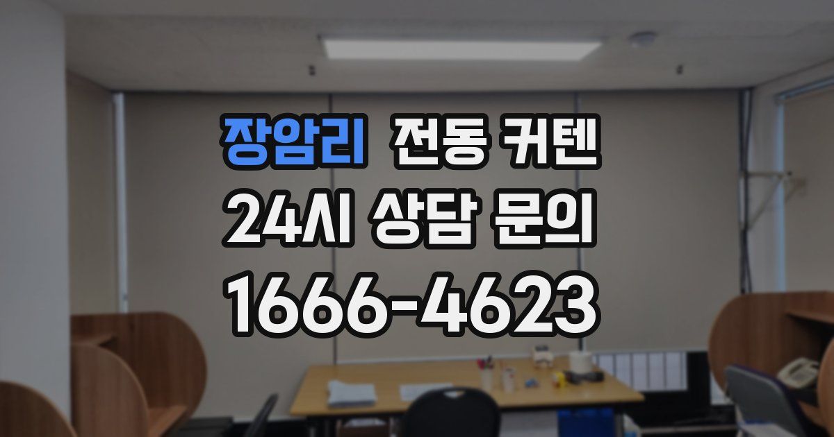 장암리 전동 커텐