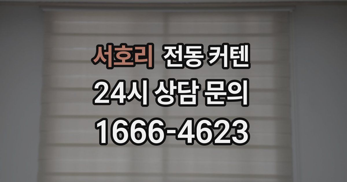 서호리 전동 커텐