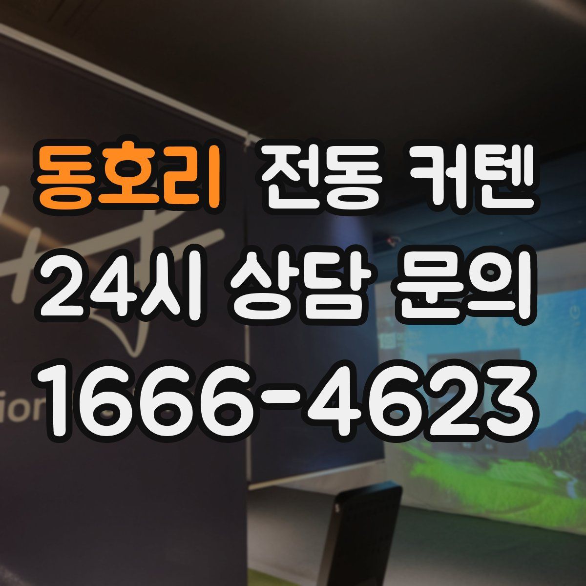 동호리 전동 커텐