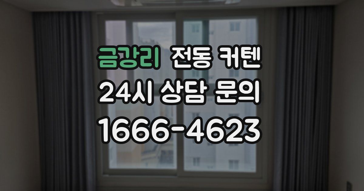 금강리 전동 커텐