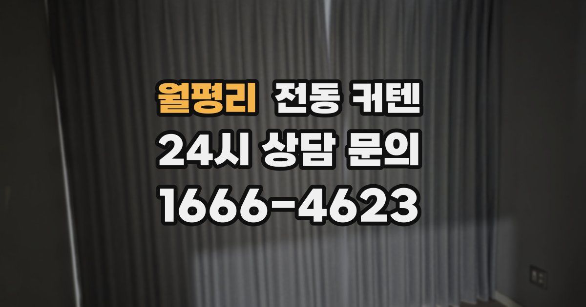 월평리 전동 커텐
