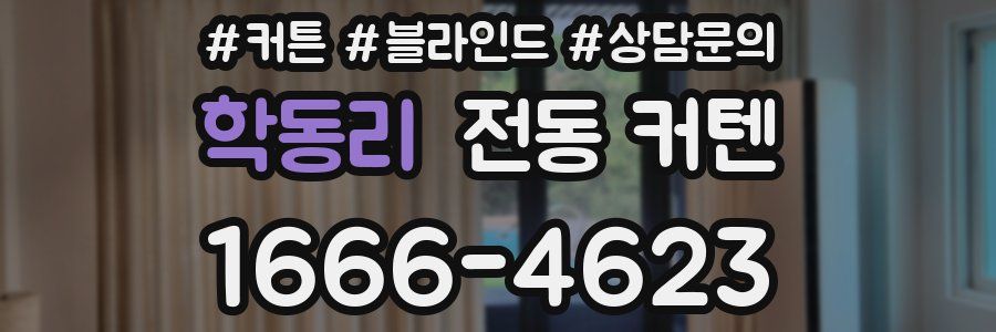 학동리 전동 커텐