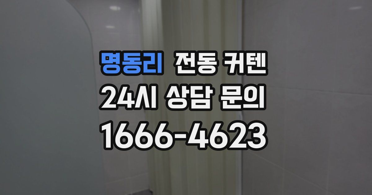 명동리 전동 커텐