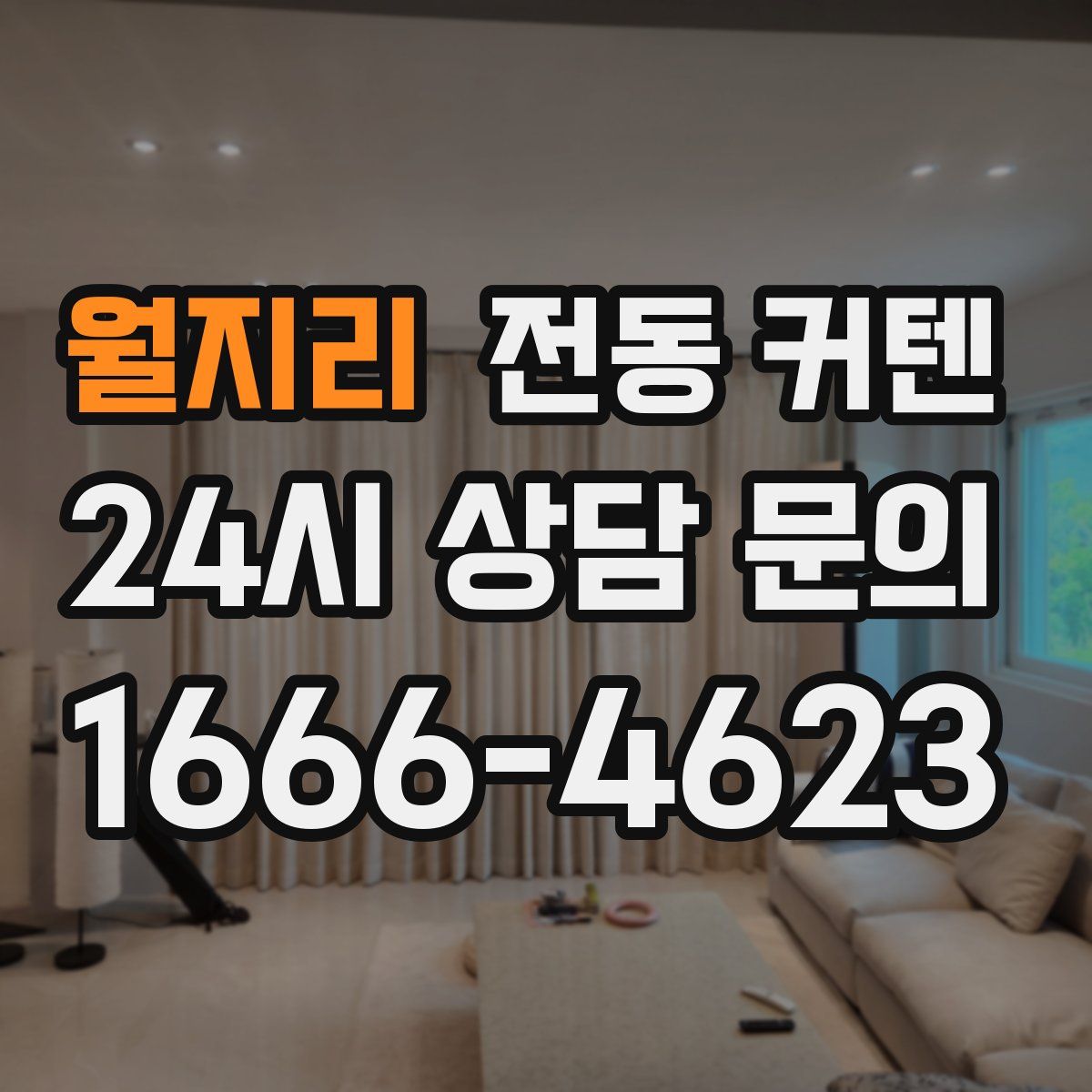 월지리 전동 커텐