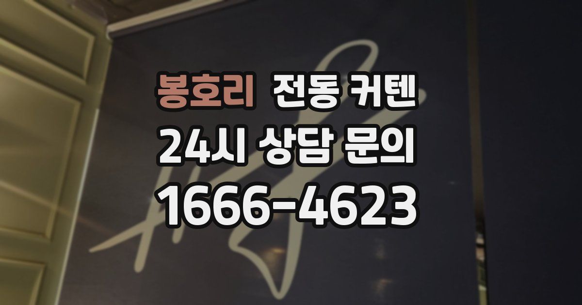 봉호리 전동 커텐