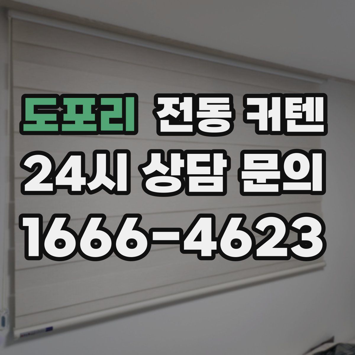 도포리 전동 커텐