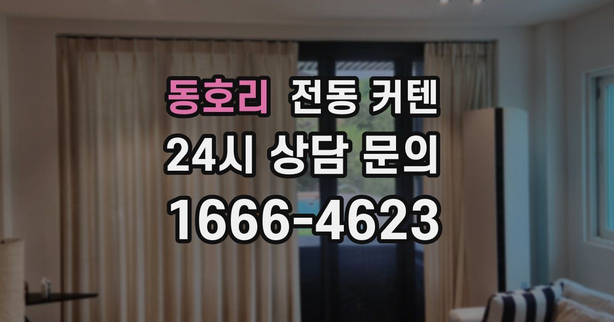 동호리 전동 커텐