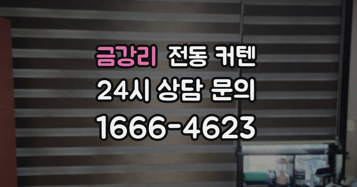금강리 전동 커텐