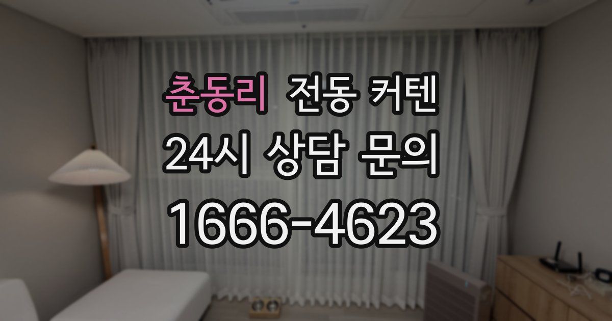 춘동리 전동 커텐