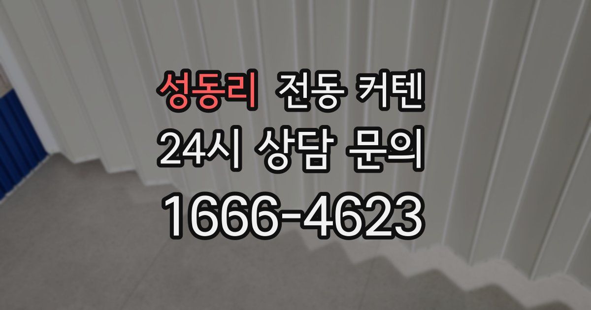 성동리 전동 커텐