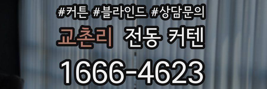 교촌리 전동 커텐