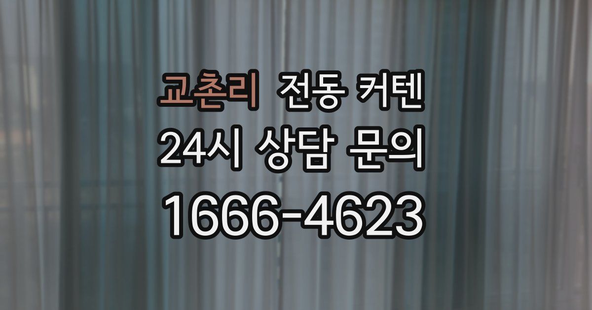 교촌리 전동 커텐