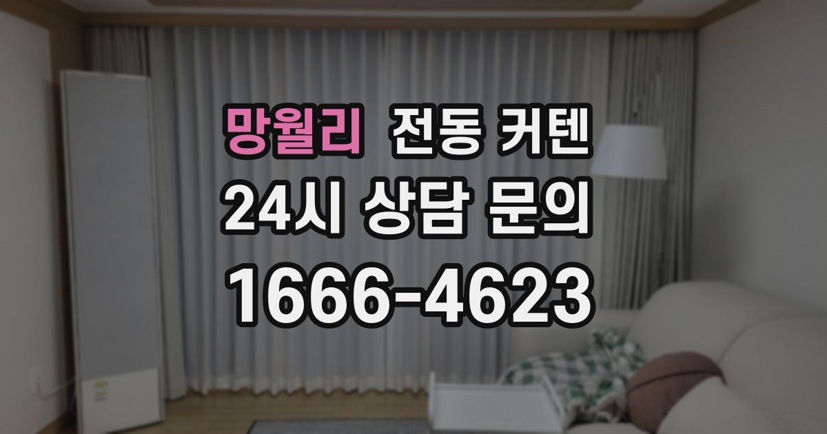망월리 전동 커텐