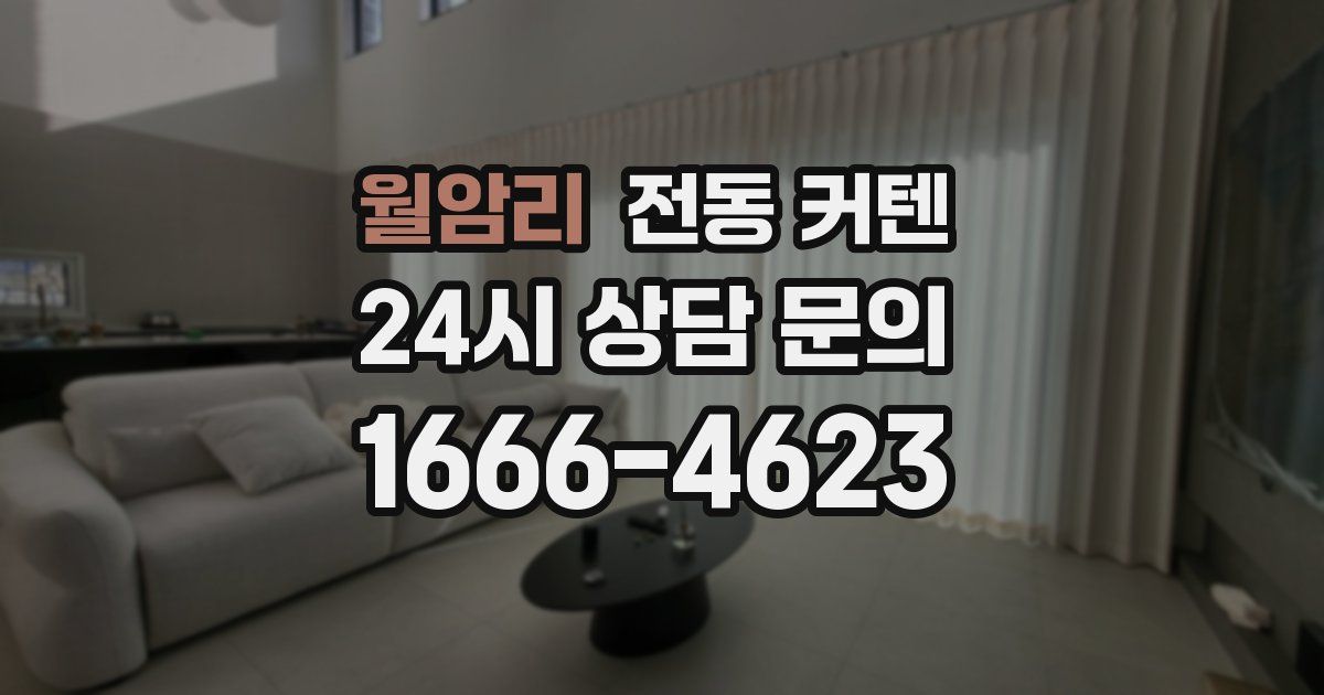 월암리 전동 커텐
