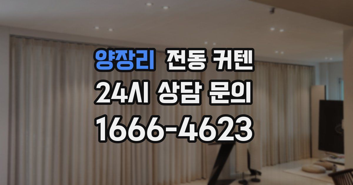 양장리 전동 커텐