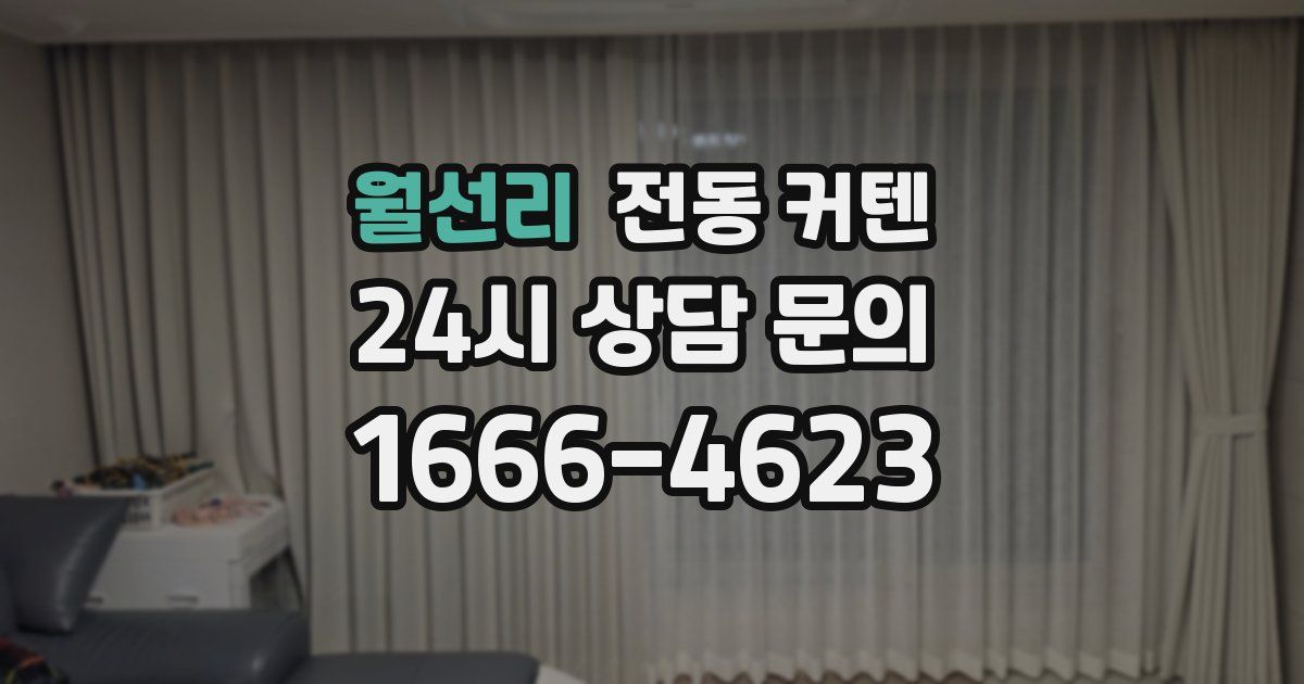 월선리 전동 커텐