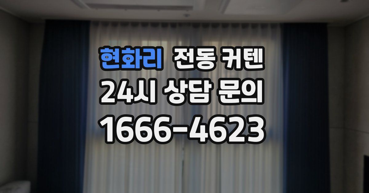 현화리 전동 커텐