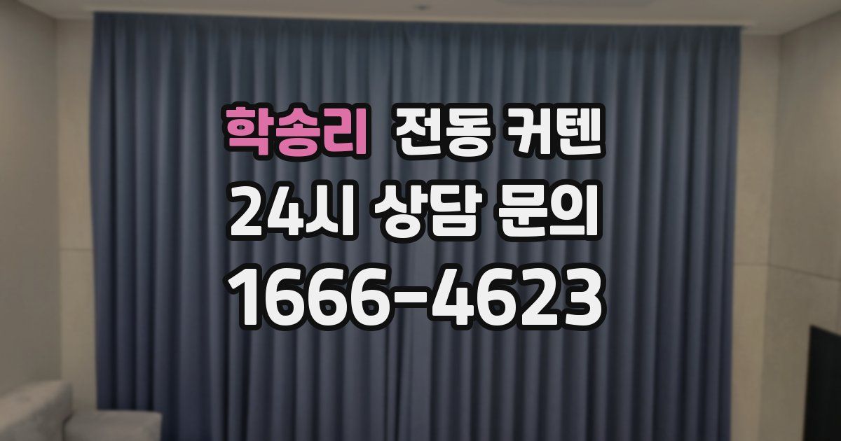 학송리 전동 커텐