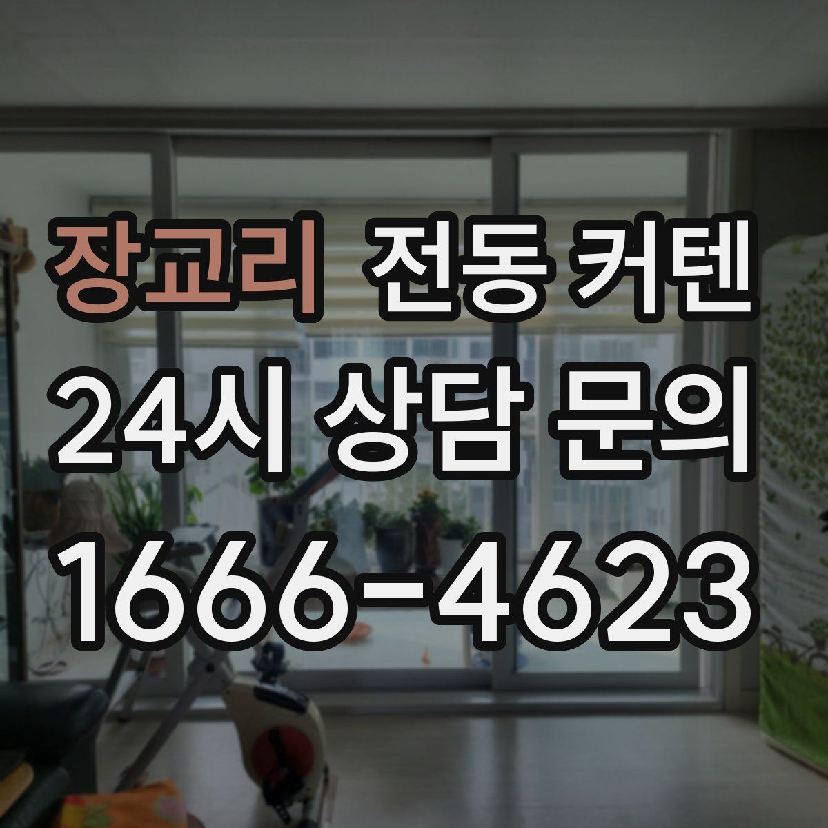 장교리 전동 커텐