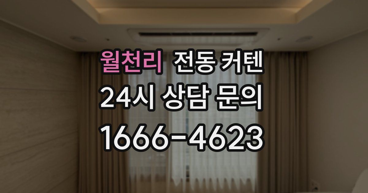 월천리 전동 커텐