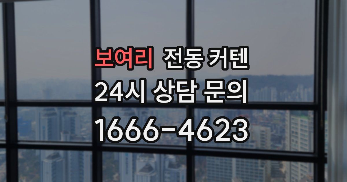 보여리 전동 커텐