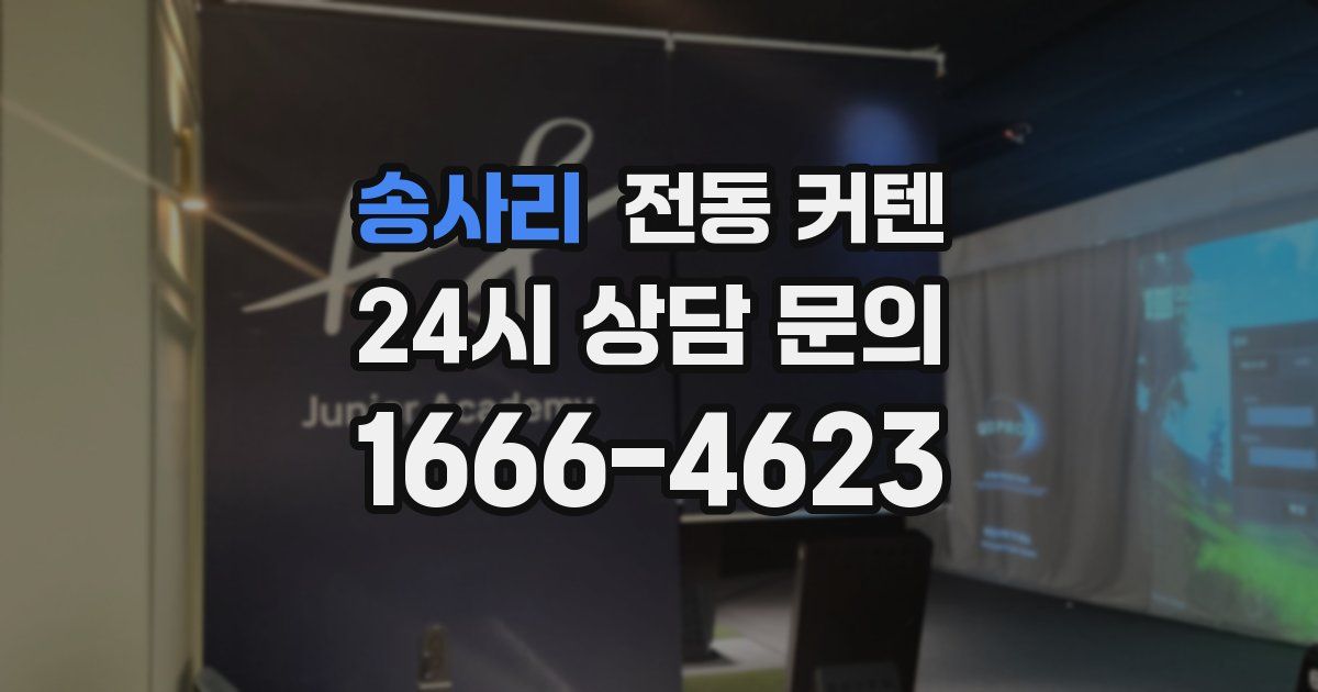 송사리 전동 커텐