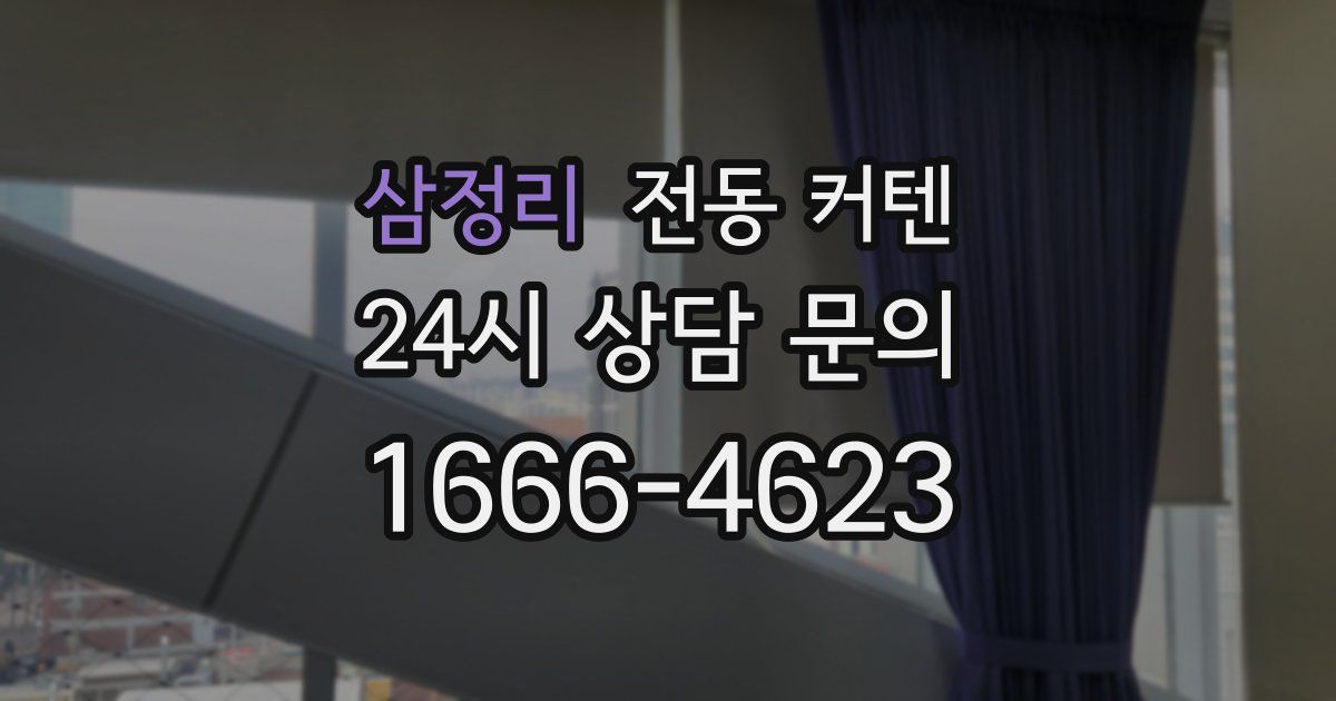 삼정리 전동 커텐
