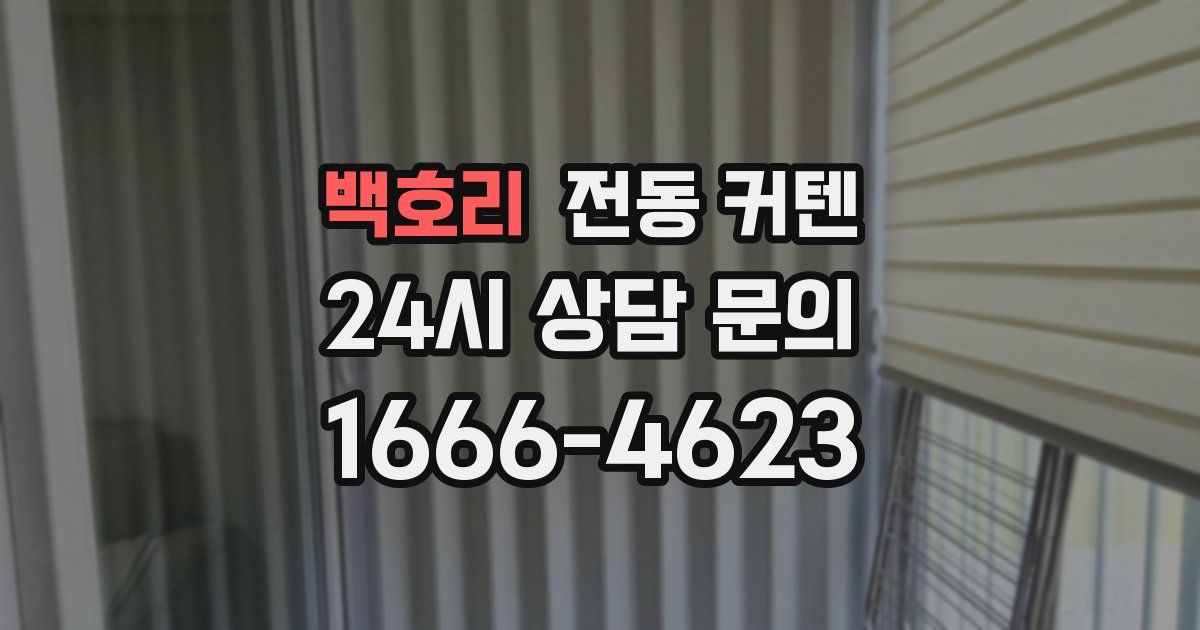 백호리 전동 커텐